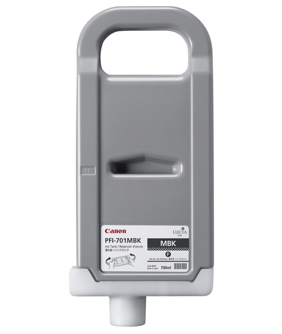 Canon PFI-701MBK Pigment Matte Black Ink Tank Cartridge Genuine Canon Inkjet