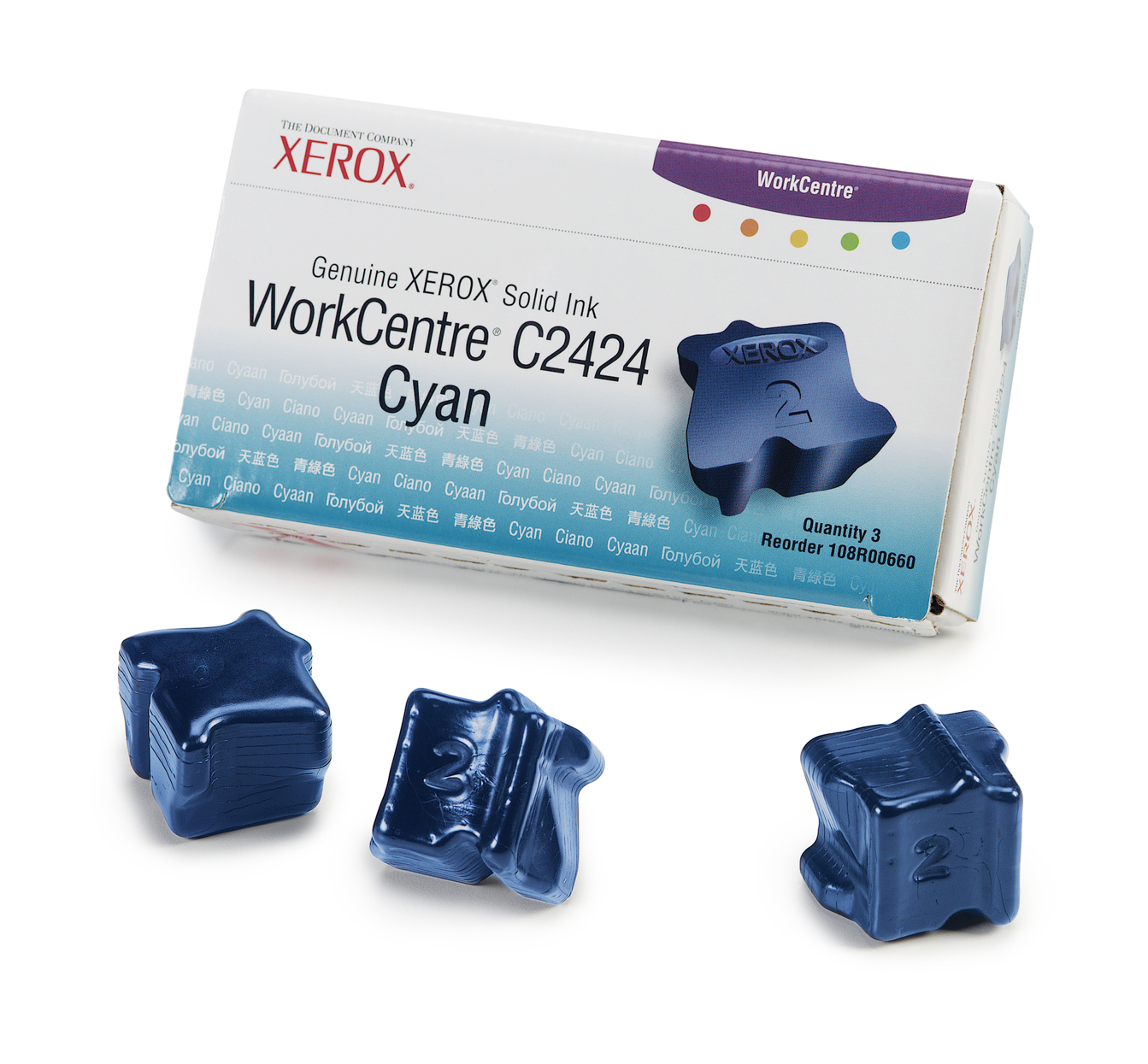 Xerox Solid Ink Cyan (3 sticks) for WorkCentre C2424