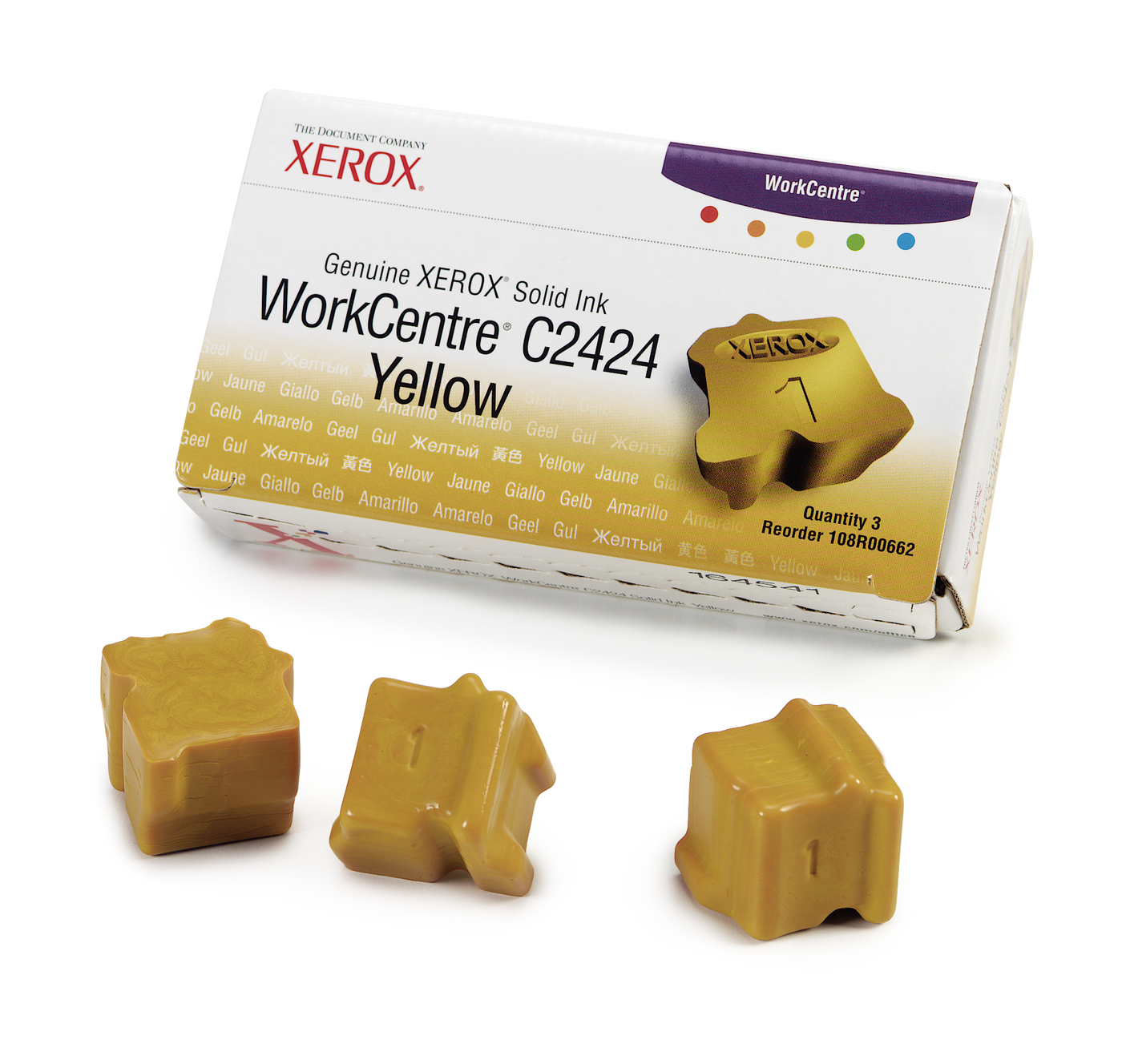 Xerox Solid Ink Yellow (3 sticks) for WorkCentre C2424