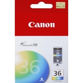 Canon CLI36 Colored Ink Cartridge Genuine Canon Inkjet