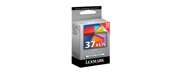 Lexmark #37XLA Color Print Cartridge Genuine Lexmark Inkjet
