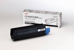 OKI Black Toner Cartridge - 5000 Page Genuine Okidata Toner