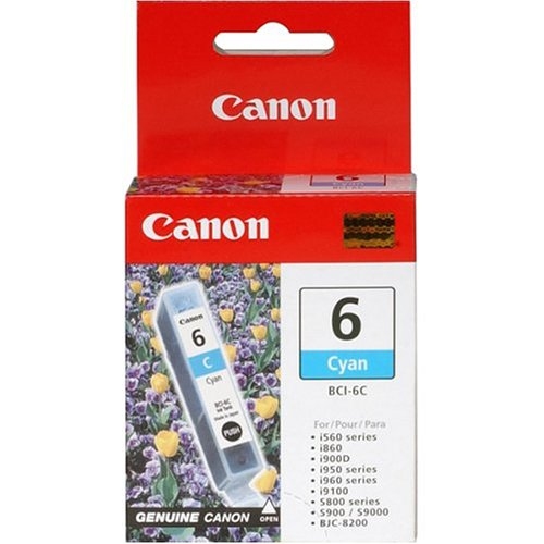 Canon BCI6C Cyan Ink Cartridge Genuine Canon Inkjet
