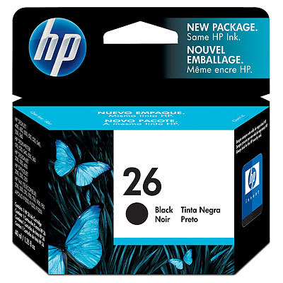 HP 26 Black Inkjet Print Cartridge Genuine HP Inkjet