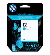 HP 12 Cyan Ink Cartridge Genuine HP Inkjet