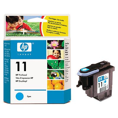 HP 11 Cyan Printhead Genuine HP Inkjet