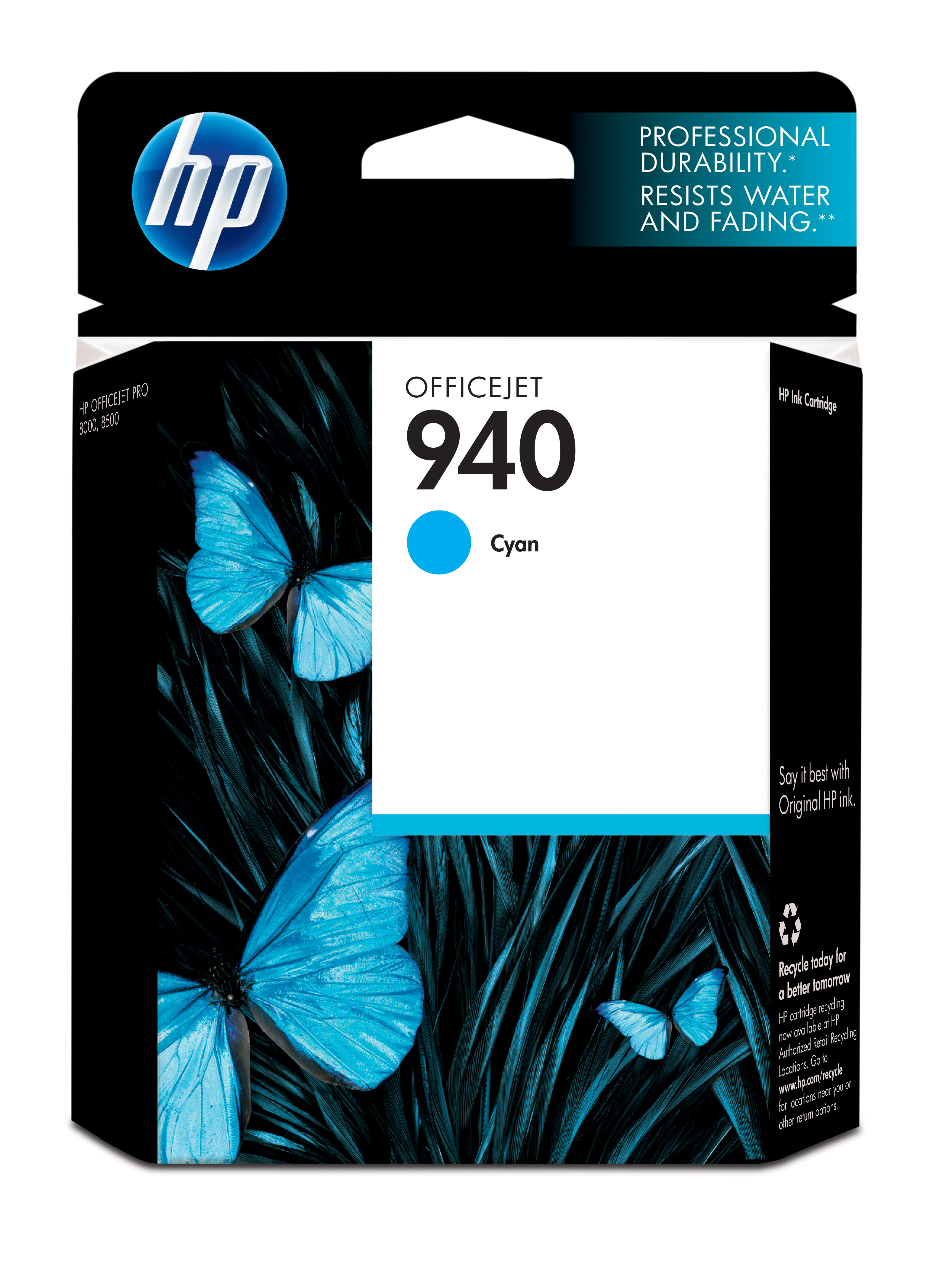 HP 940 Cyan Officejet Ink Cartridge Genuine HP Inkjet
