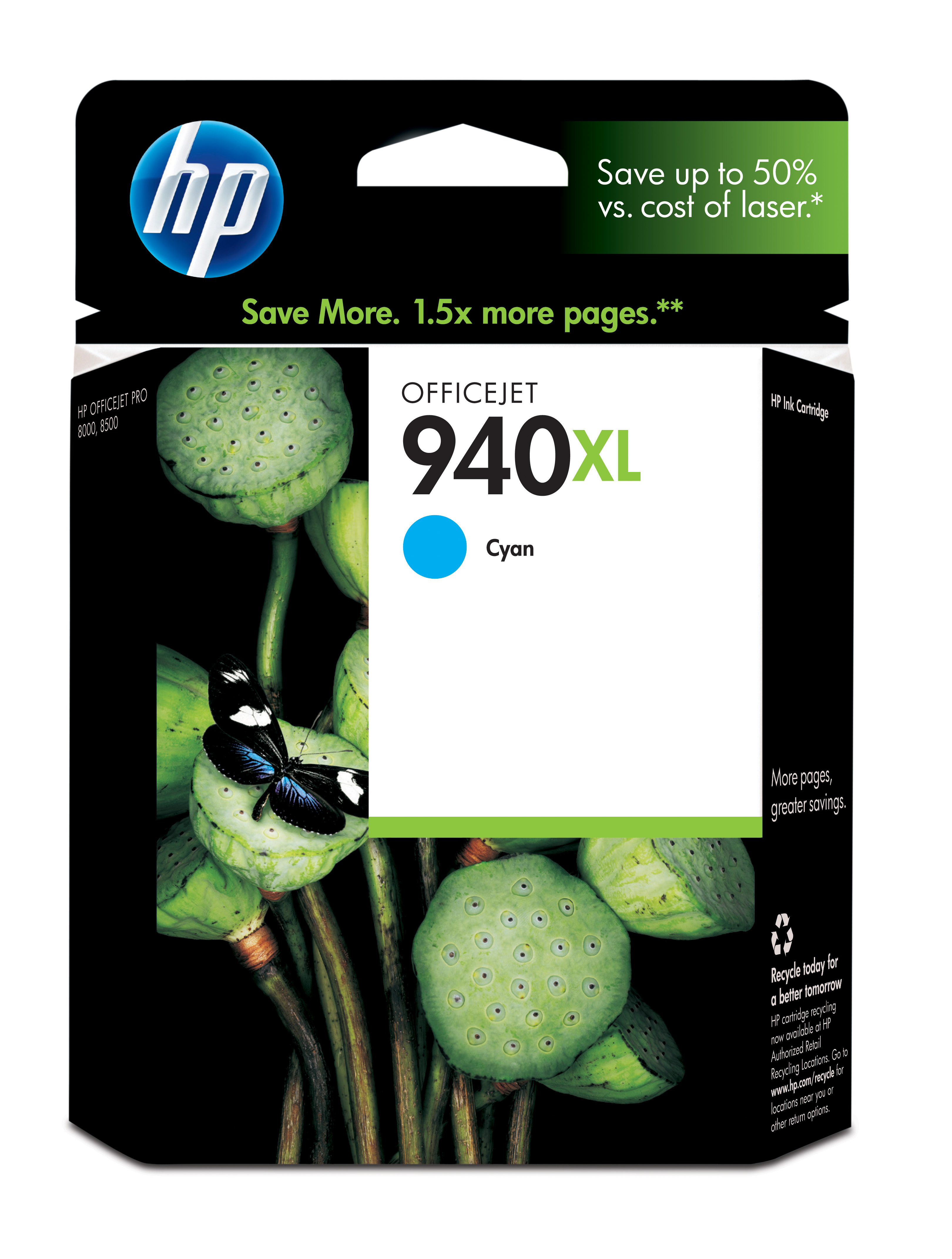 HP 940XL Cyan Officejet Ink Cartridge Genuine HP Inkjet