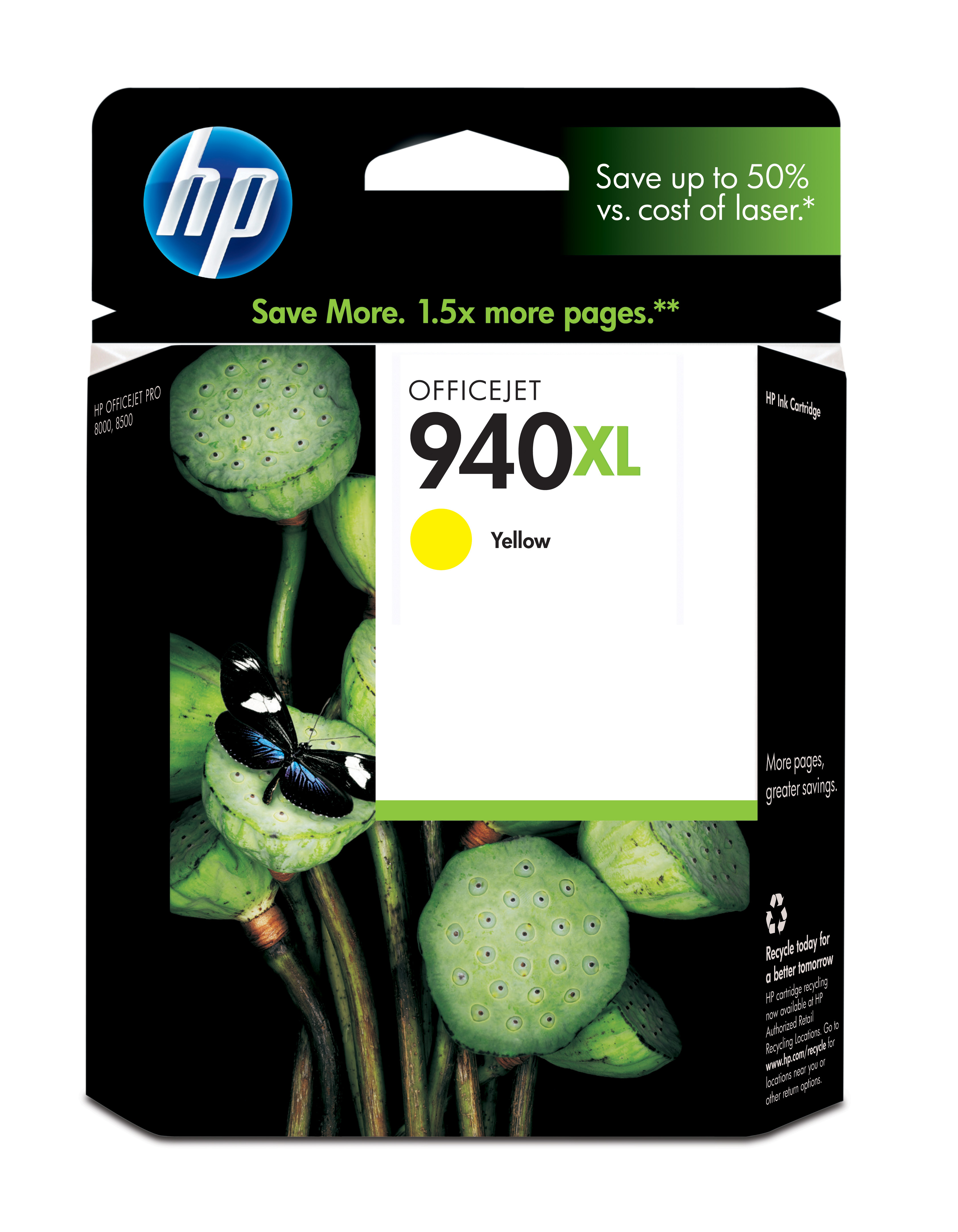 HP 940XL Yellow Officejet Ink Cartridge Genuine HP Inkjet