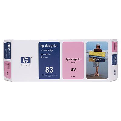HP 83 680-ml Light Magenta UV Ink Cartridge Genuine HP Inkjet