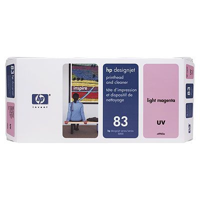 HP 83 Light Magenta UV Printhead and Printhead Cleaner Genuine HP Inkjet