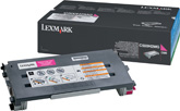 Lexmark C500 X500 X502 Magenta High Yield Toner Cartridge (3K) Genuine Lexmark Toner