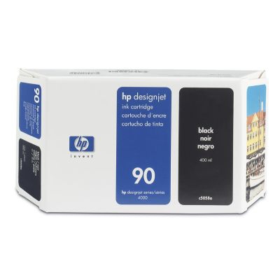 HP 90 400-ml Black Ink Cartridge Genuine HP Inkjet