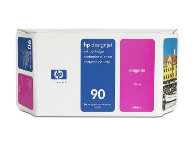 HP 90 225-ml Magenta Ink Cartridge Genuine HP Inkjet