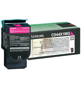 Lexmark C544 X544 Magenta Extra High Yield Return Programme Toner Cartridge (4K) Genuine Lexmark Toner