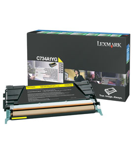 Lexmark C734A1YG Genuine Lexmark Toner