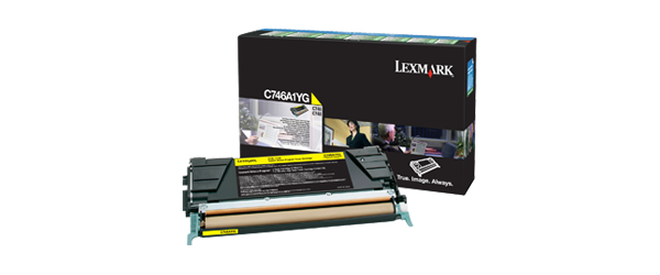 Lexmark C746A1YG Genuine Lexmark Toner