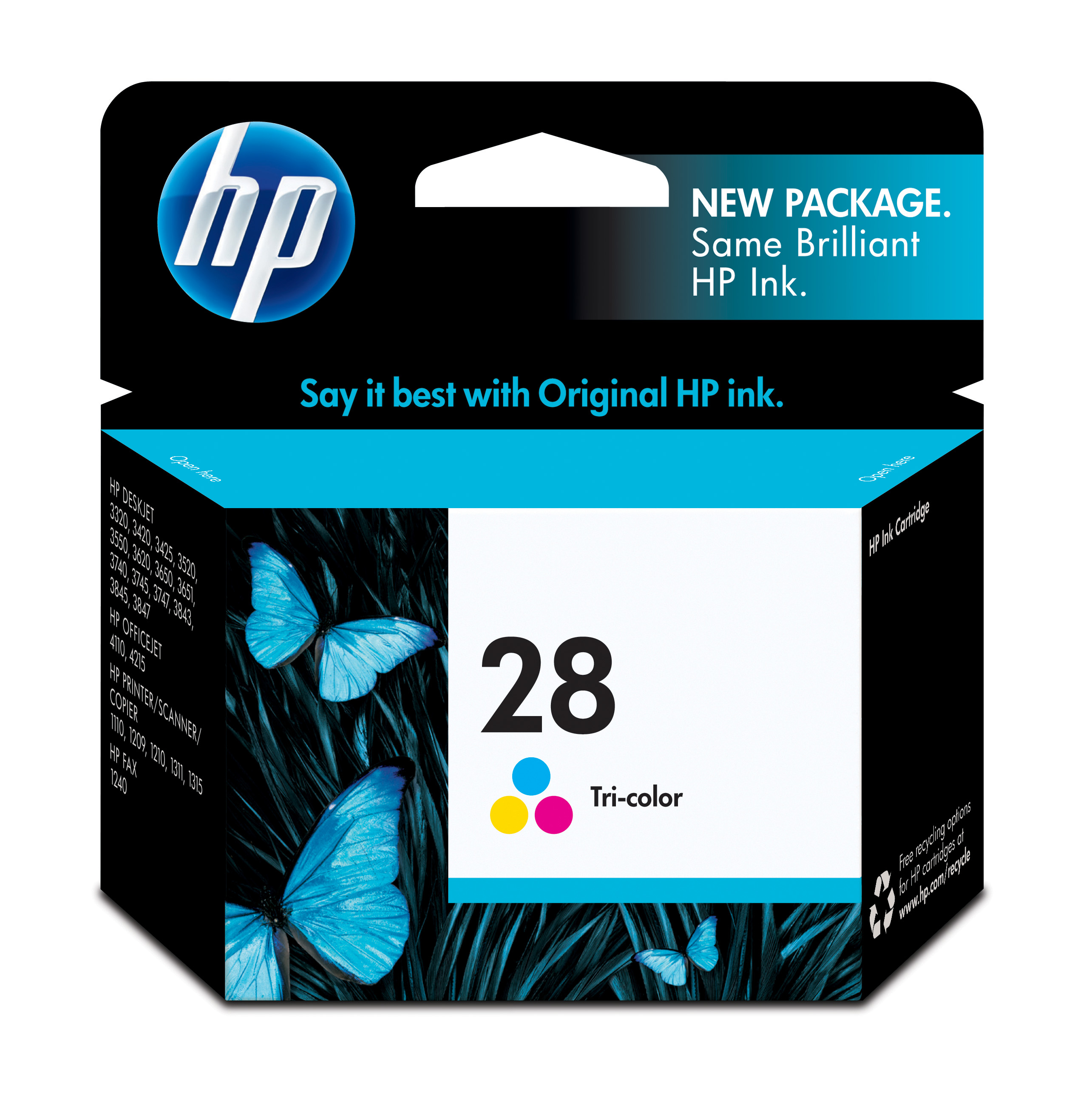 HP 28 Tri-color Inkjet Print Cartridge Genuine HP Inkjet