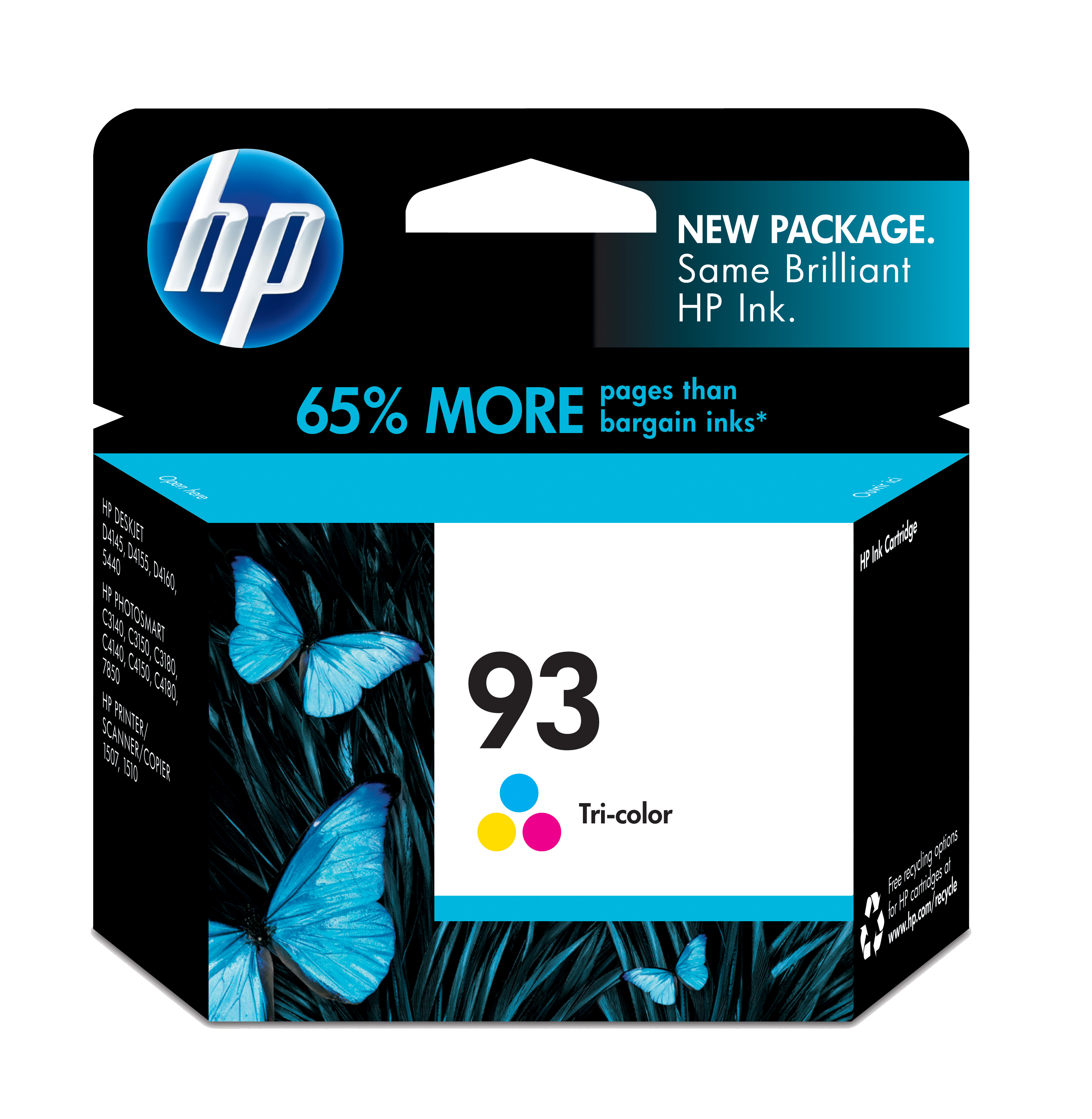 HP 93 Tri-color Inkjet Print Cartridge Genuine HP Inkjet