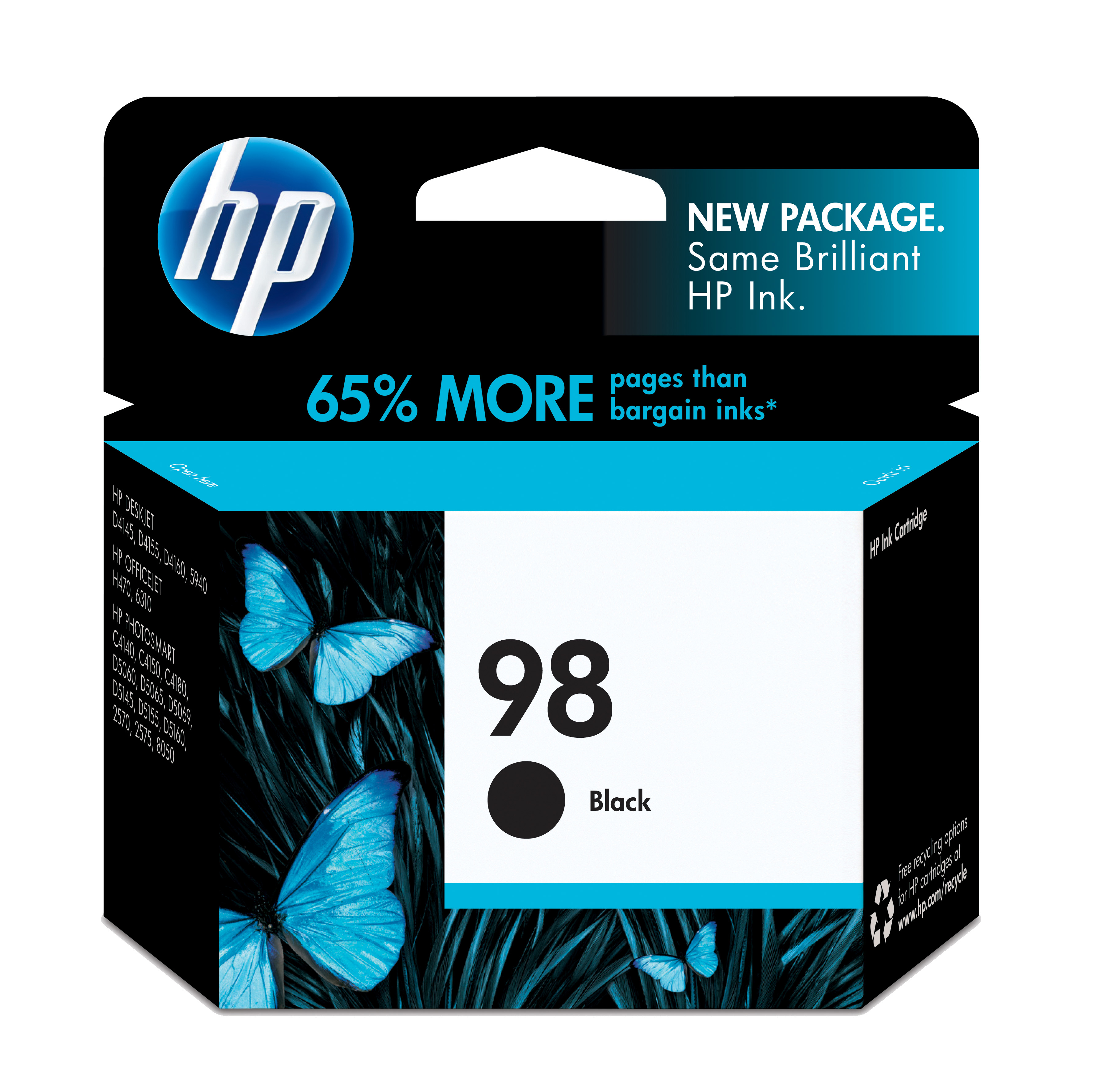HP 98 Black Inkjet Print Cartridge Genuine HP Inkjet