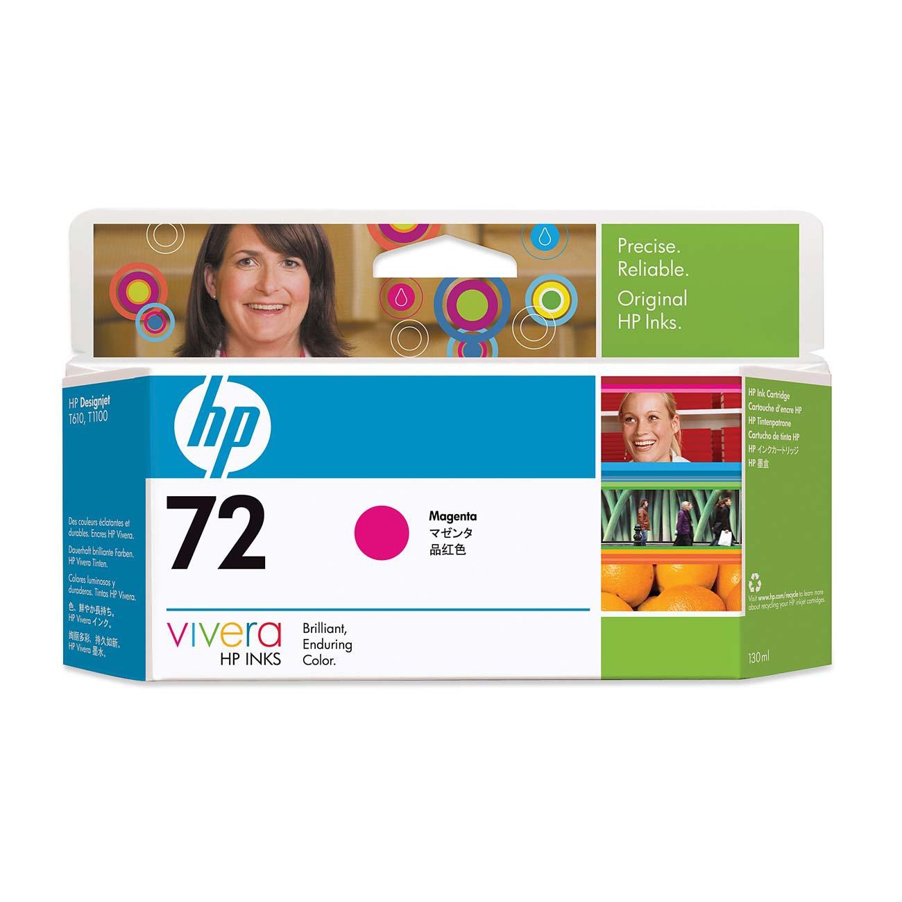 HP 72 130-ml Magenta Ink Cartridge Genuine HP Inkjet