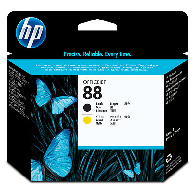 HP 88 Black and Yellow Officejet Printhead Genuine HP Inkjet