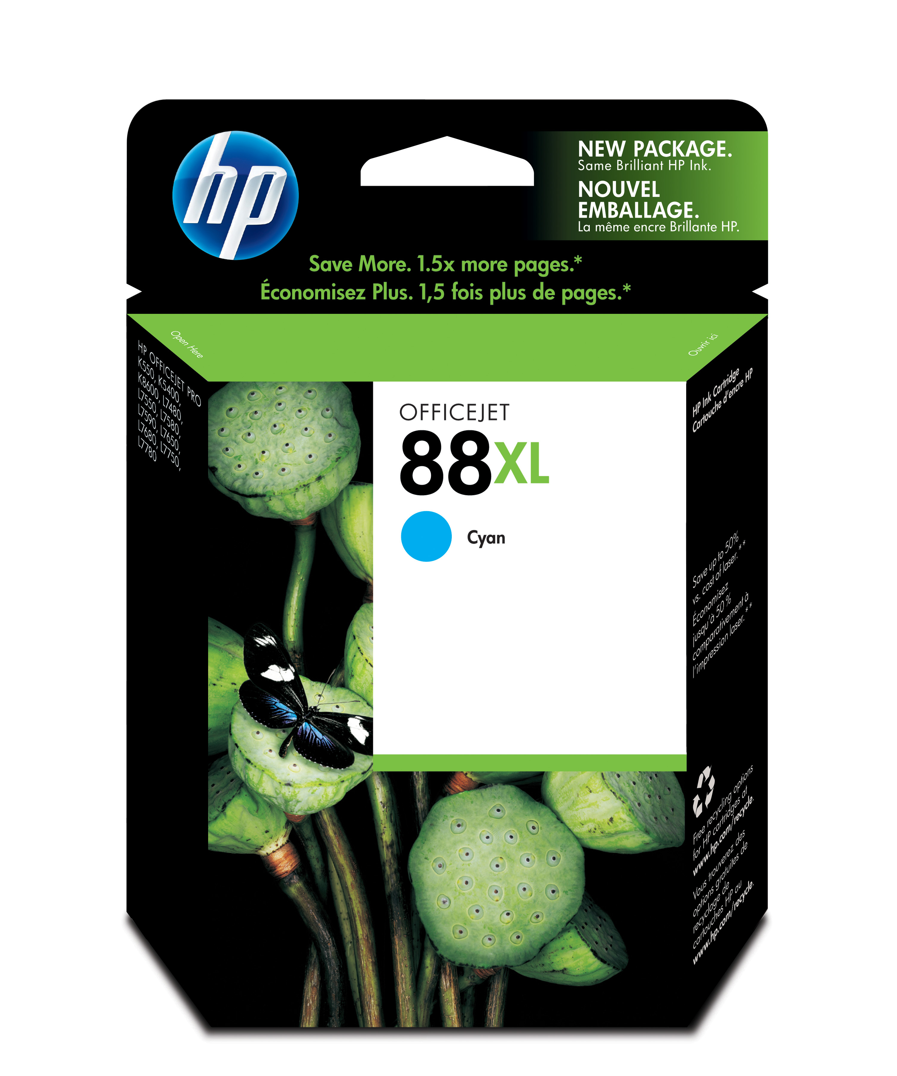 HP 88XL Cyan Officejet Ink Cartridge Genuine HP Inkjet