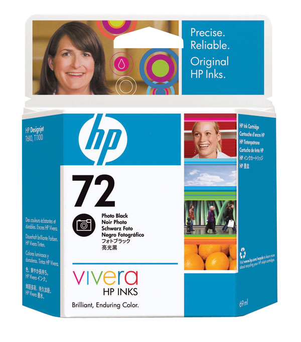 HP 72 69-ml Photo Black Ink Cartridge Genuine HP Inkjet