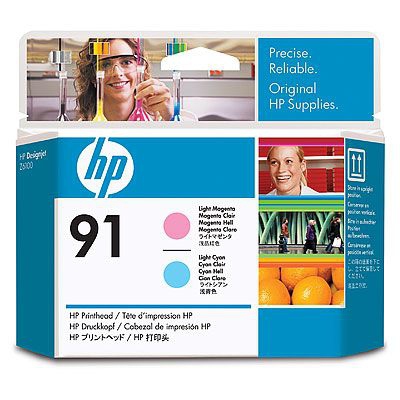 HP 91 Light Magenta and Light Cyan Printhead Genuine HP Inkjet