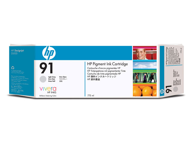 HP 91 775-ml Pigment Light Gray Ink Cartridge Genuine HP Inkjet