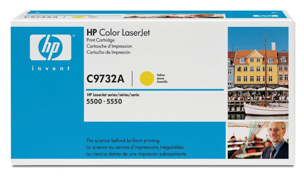 HP Color LaserJet C9732A Yellow Print Cartridge Genuine HP Toner