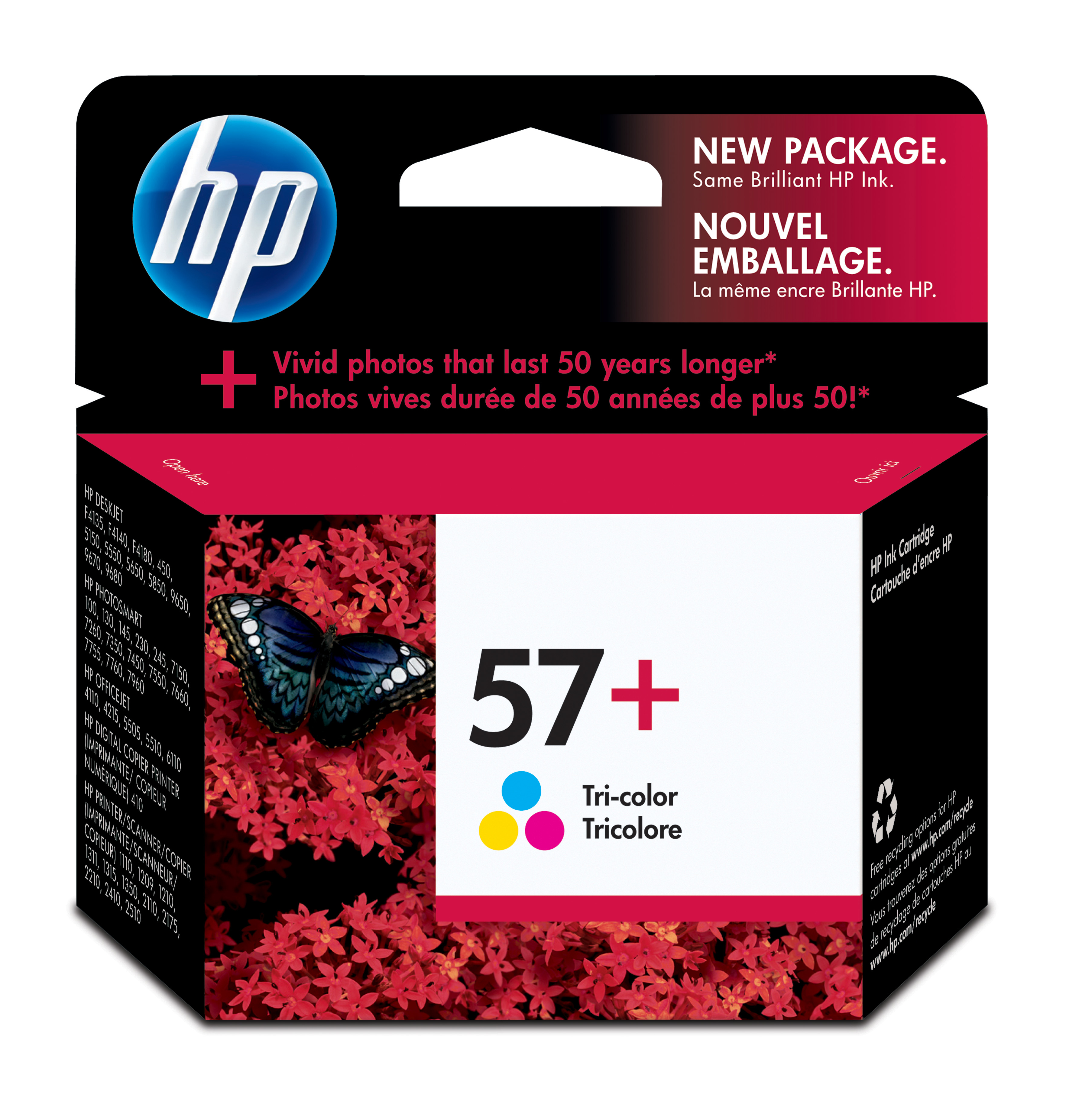 HP 57+ Tri-color Inkjet Print Cartridge Genuine HP Inkjet