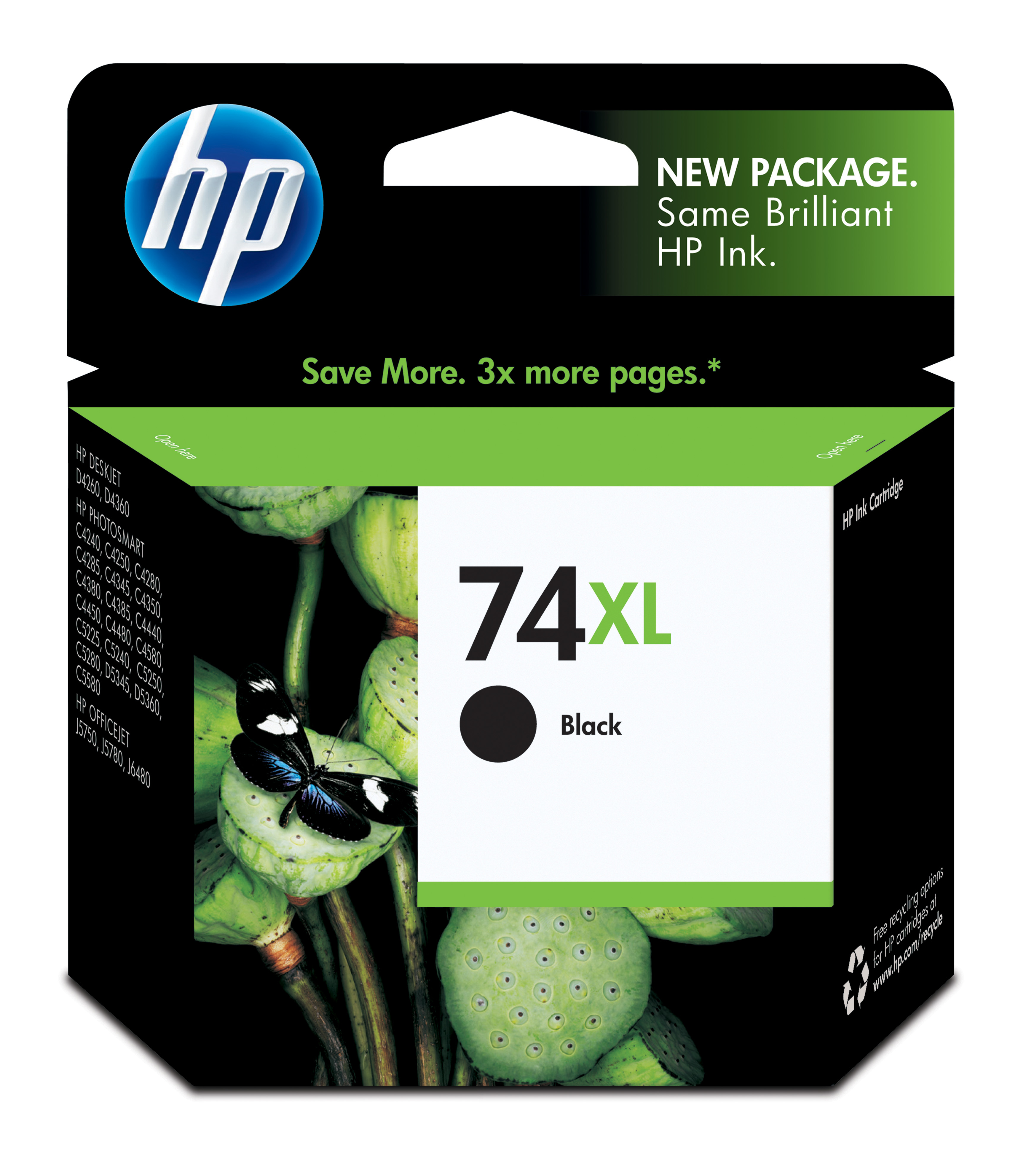 HP 74XL Black Inkjet Print Cartridge Genuine HP Inkjet
