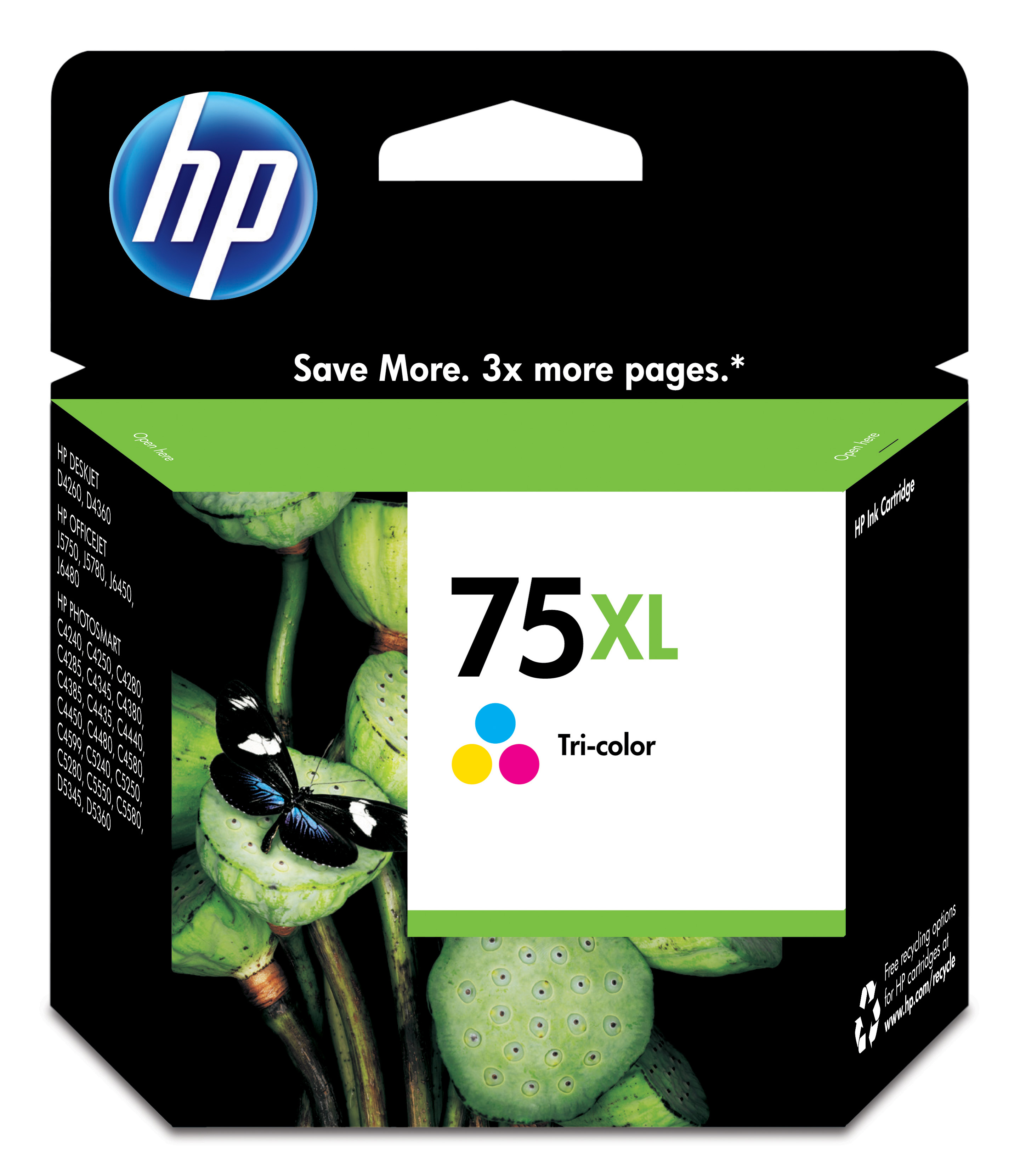 HP 75XL Tri-color Inkjet Print Cartridge Genuine HP Inkjet