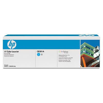 HP Color LaserJet CB381A Cyan Print Cartridge Genuine HP Toner