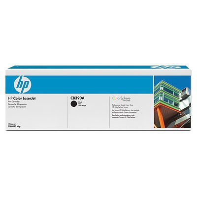 HP Color LaserJet CB390A Black Print Cartridge Genuine HP Toner