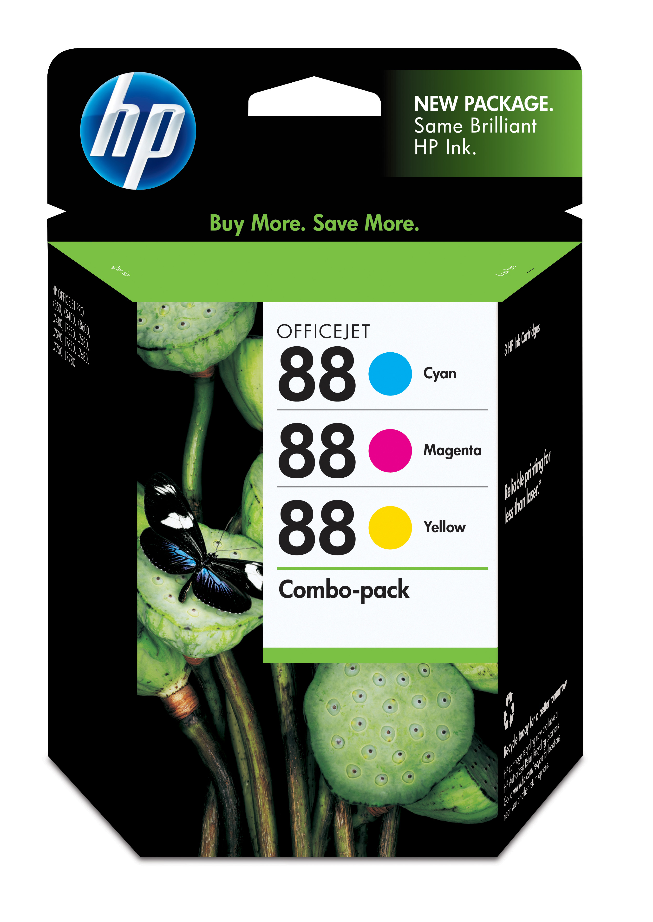 HP 88 Combo-pack Officejet Ink Cartridges Genuine HP Inkjet