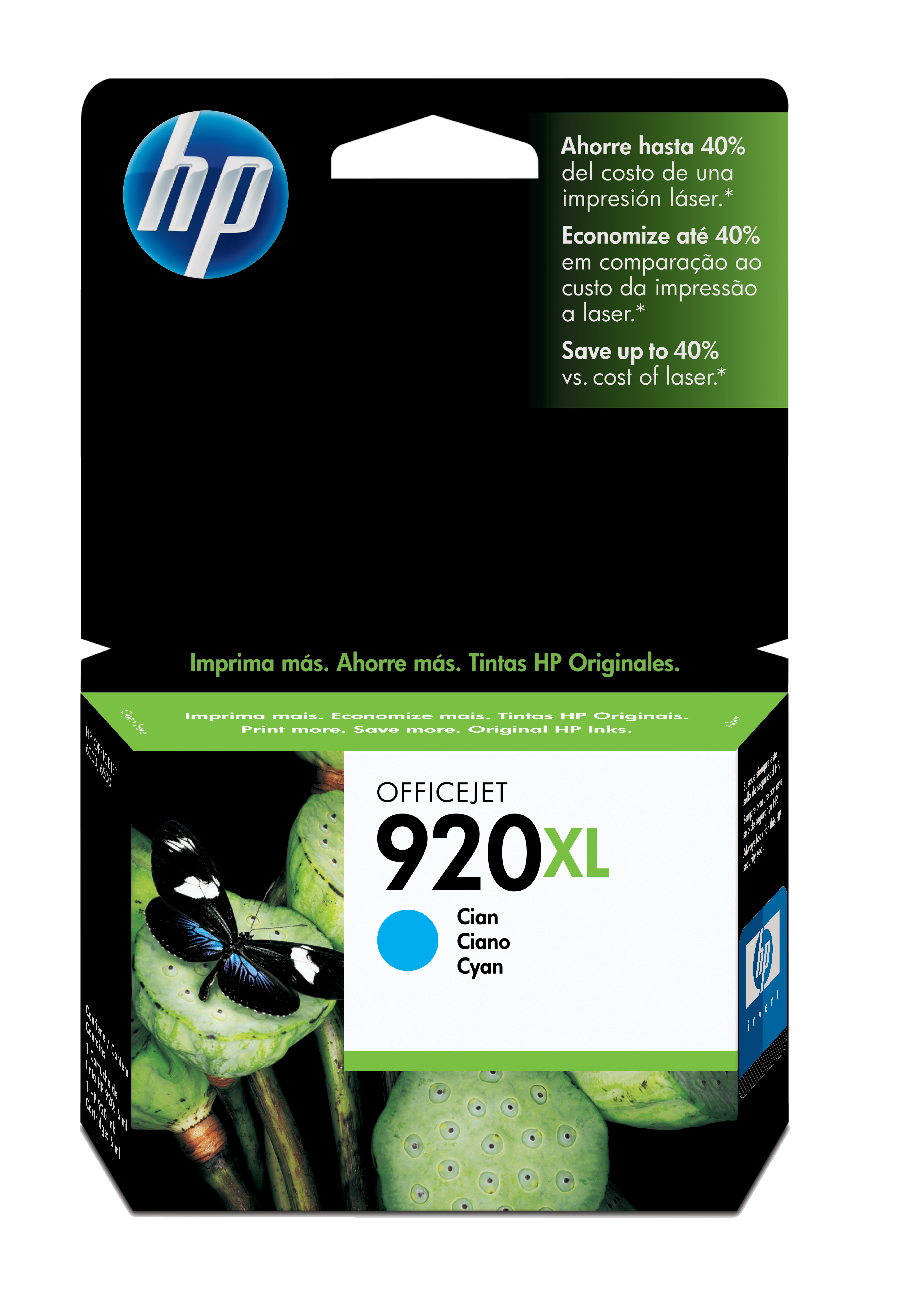 HP 920XL Cyan Officejet Ink Cartridge Genuine HP Inkjet