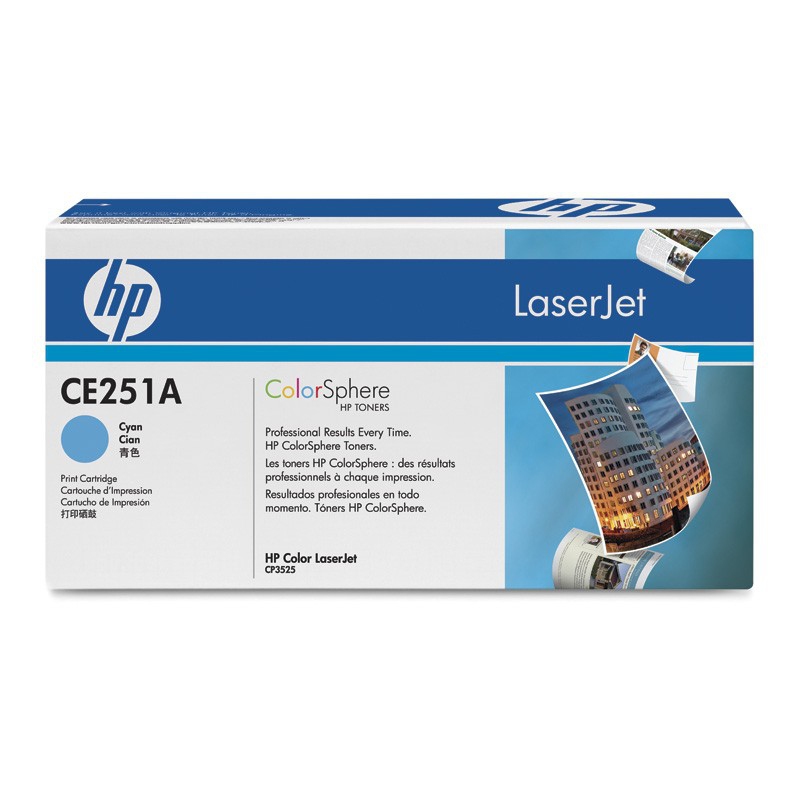 HP Color LaserJet CE251A Cyan Print Cartridge Genuine HP Toner