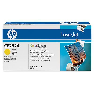 HP Color LaserJet CE252A Yellow Print Cartridge Genuine HP Toner