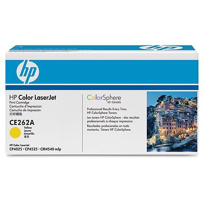 HP Color LaserJet CE262A Yellow Print Cartridge Genuine HP Toner