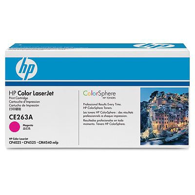 HP Color LaserJet CE263A Magenta Print Cartridge Genuine HP Toner