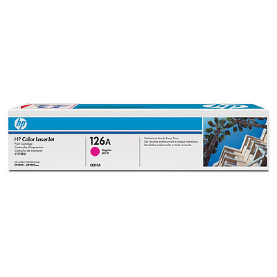HP Genuine CE313A (126A) OEM High Capacity Magenta Toner Cartridge, 1000 Page Yield