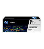 HP Genuine CE410X (305X) OEM High Capacity Black Toner Cartridge, 4000 Page Yield