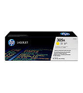 HP Genuine CE412A (305A) OEM High Capacity Yellow Toner Cartridge, 2600 Page Yield