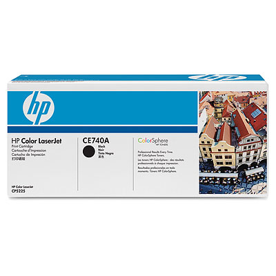 HP Color LaserJet CE740A Black Print Cartridge Genuine HP Toner