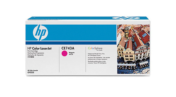 HP Color LaserJet CE743A Magenta Print Cartridge Genuine HP Toner