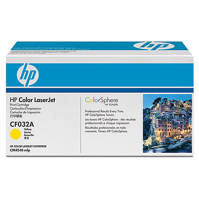 HP Color LaserJet CF032A Yellow Print Cartridge Genuine HP Toner