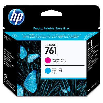 HP 761 Magenta/Cyan Designjet Printhead Genuine HP Inkjet
