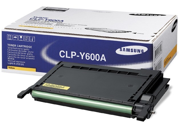 Samsung CLP-Y600A Genuine Samsung Toner